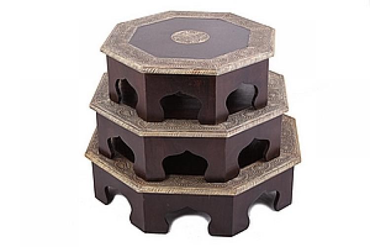 Стол набор из 3-х дерево №64