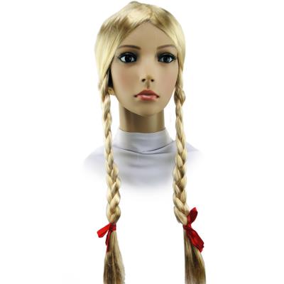  Парик 2 косички блонд 