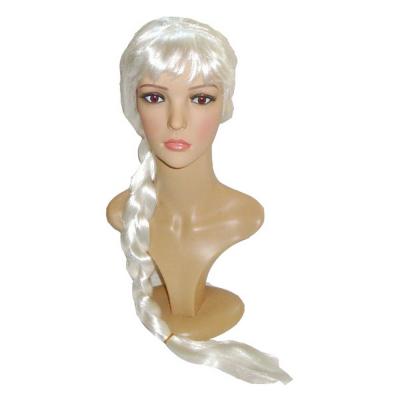  Парик 1 косичка белый 