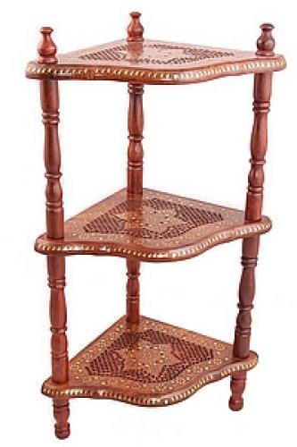 Этажерка резная дерево 3-х ярусная №170