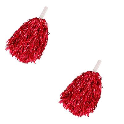  Пом пом (2 штуки) красный с ручками 