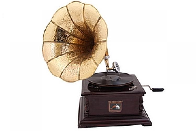 Граммофон 14" квадрат гладкий №38