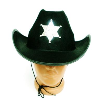  Шляпа Шерифа черная 