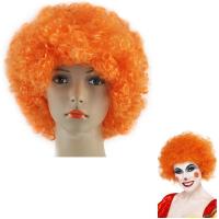  Парик Клоуна (объемные крудряшки 200 грамм) оранжевый 