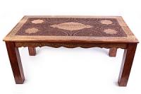Стол дерево с инкрустацией  №86
