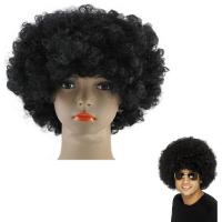  Парик Клоуна (объемные крудряшки 200 грамм) черный 