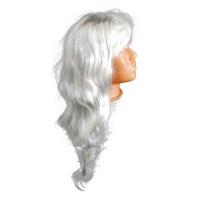  Парик завитушки - серебристый 