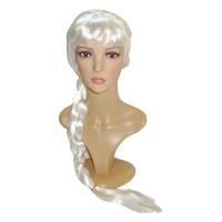  Парик 1 косичка белый 