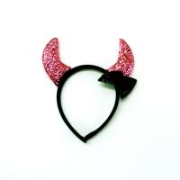  Антенка - Рожки с  бантиком блестящие 