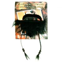  Пиратская борода с бусами и усы 