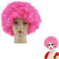  Парик Клоуна (объемные крудряшки 200 грамм) розовый 