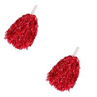  Пом пом (2 штуки) красный с ручками 