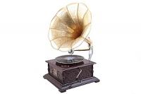 Граммофон 14" квадрат резной №46