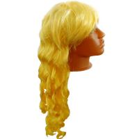  Парик кудряшки цветные-желтый 