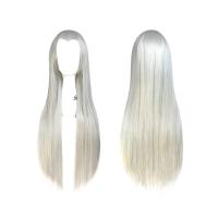  Парик прямой длиной 1 метр серебрянный 