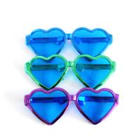  Очки Гигант Сердечки металлик 