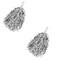  Пом пом (2 штуки) серебро с ручками 