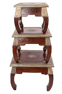 Стол набор из 3-х дерево №167