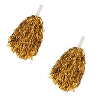  Пом пом (2 штуки) золото с ручками 